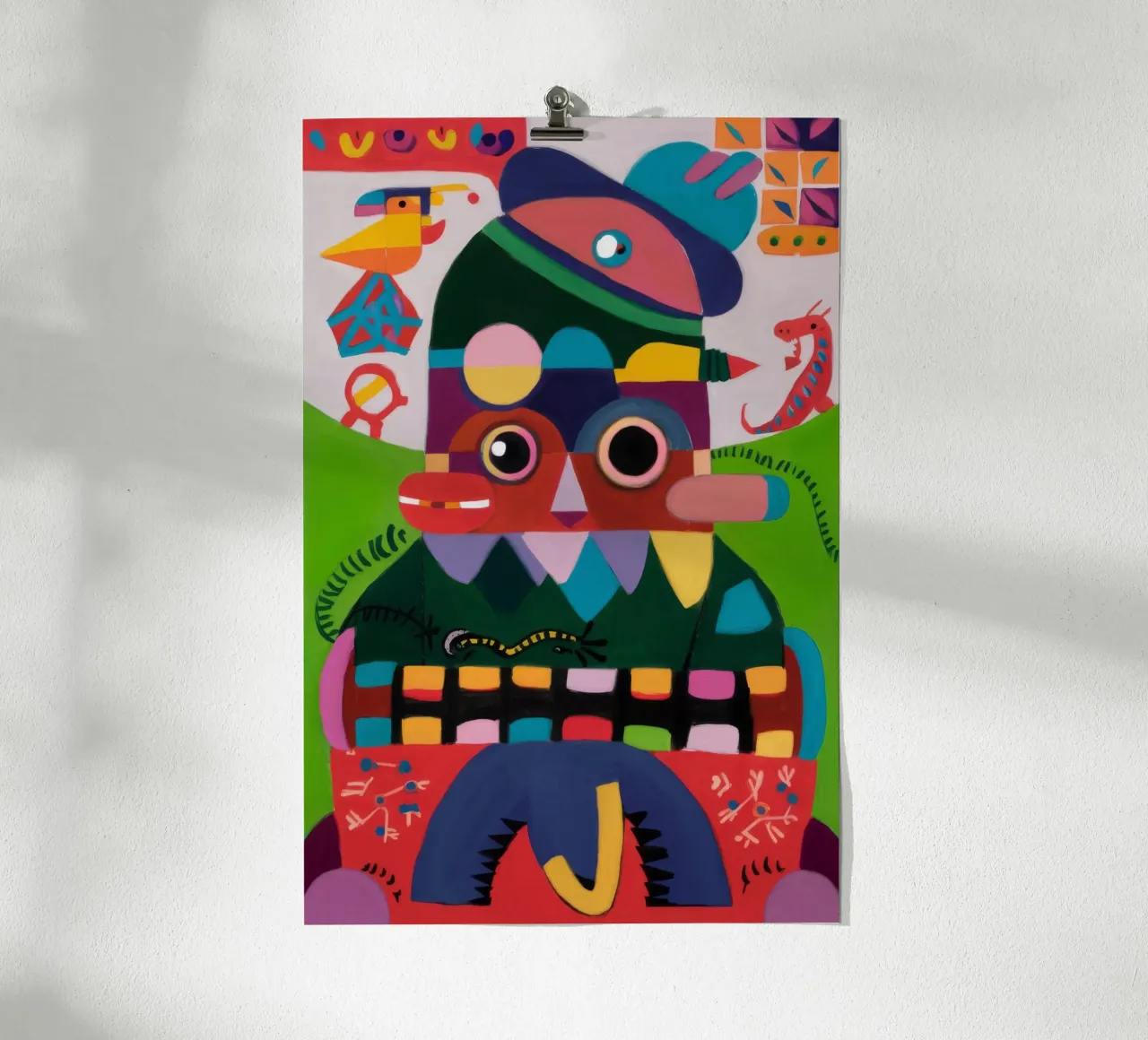 Figure surreali poster con telaio in plastica da Monarco Virtuoso