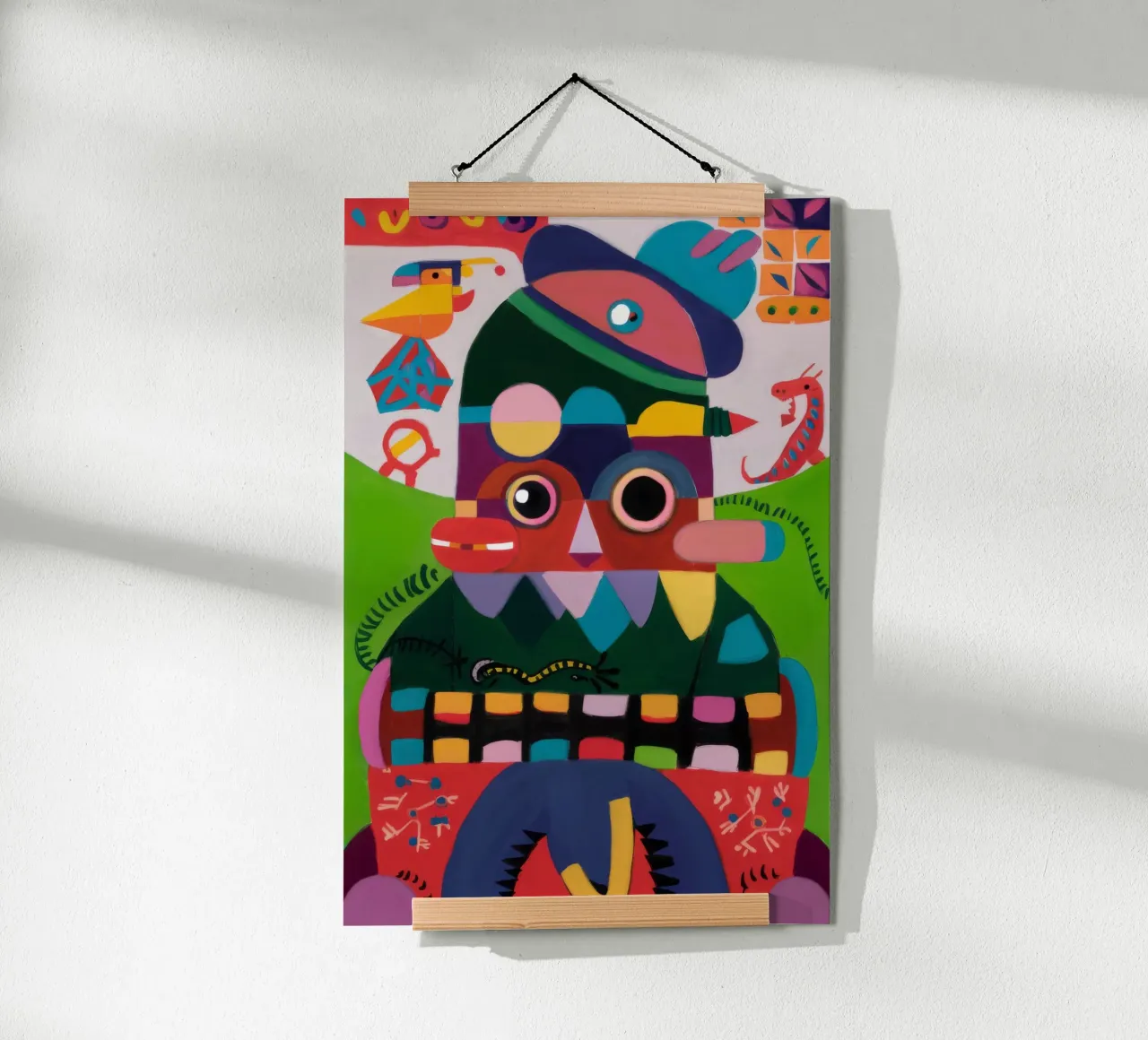 Figure surreali poster con telaio in plastica da Monarco Virtuoso