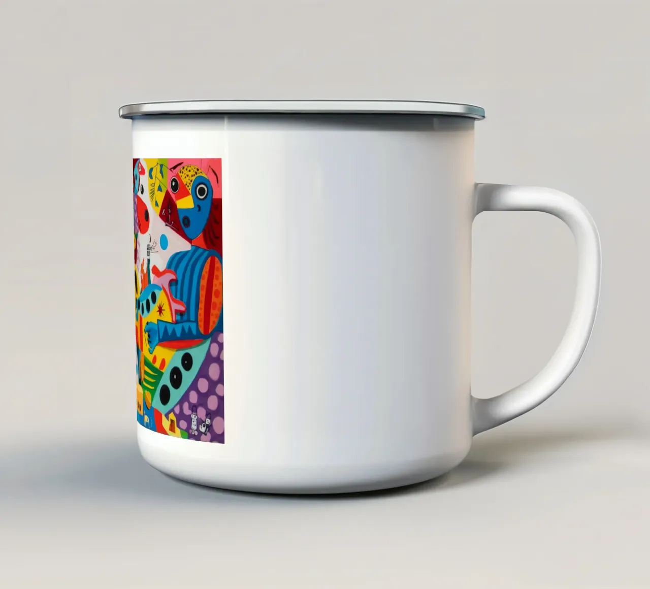 Fantasia astratta tazza in smalto da Monarco Virtuoso