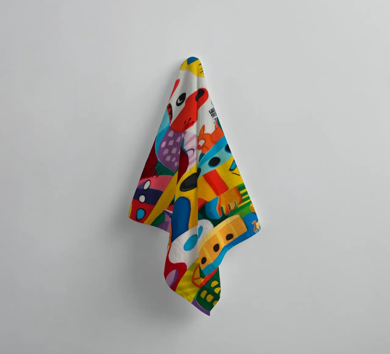 Abstracte fantasie badhanddoek van Monarco Virtuoso