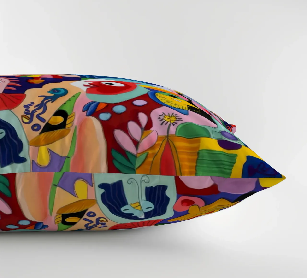 Whimsical Creature Parade decorative cushion by Monarco Virtuoso