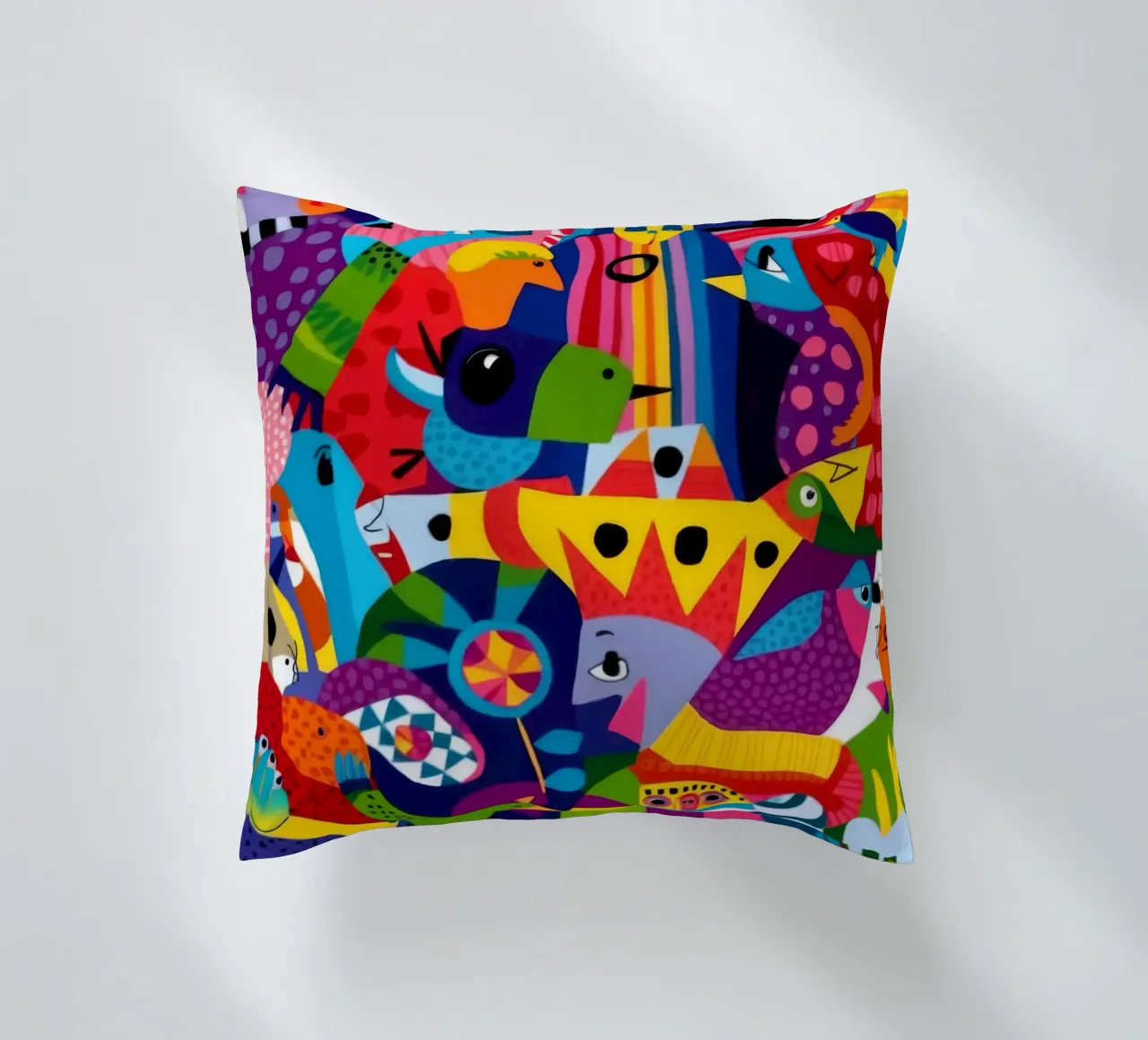Kaleidoscopic Fantasy World decorative cushion by Monarco Virtuoso