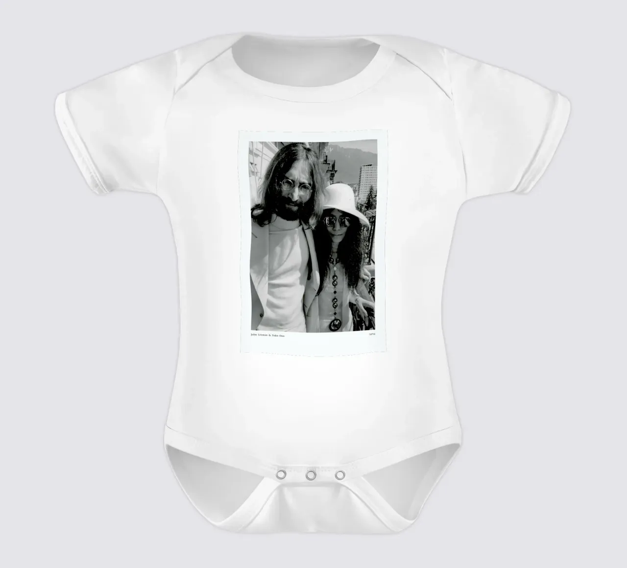 John Lennon and Yoko Ono body neonato maniche corte da ARTOTHEK