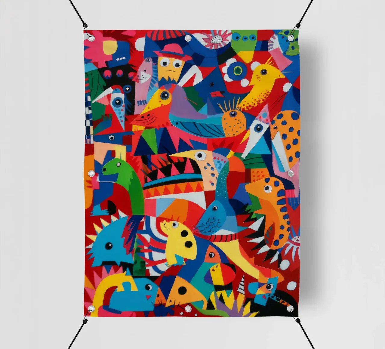 Paesaggio onirico eclettico telo in pvc da Monarco Virtuoso