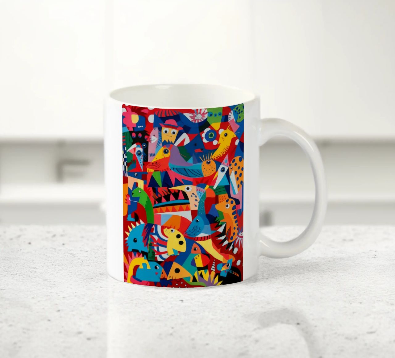 Paesaggio onirico eclettico tazza in ceramica da Monarco Virtuoso