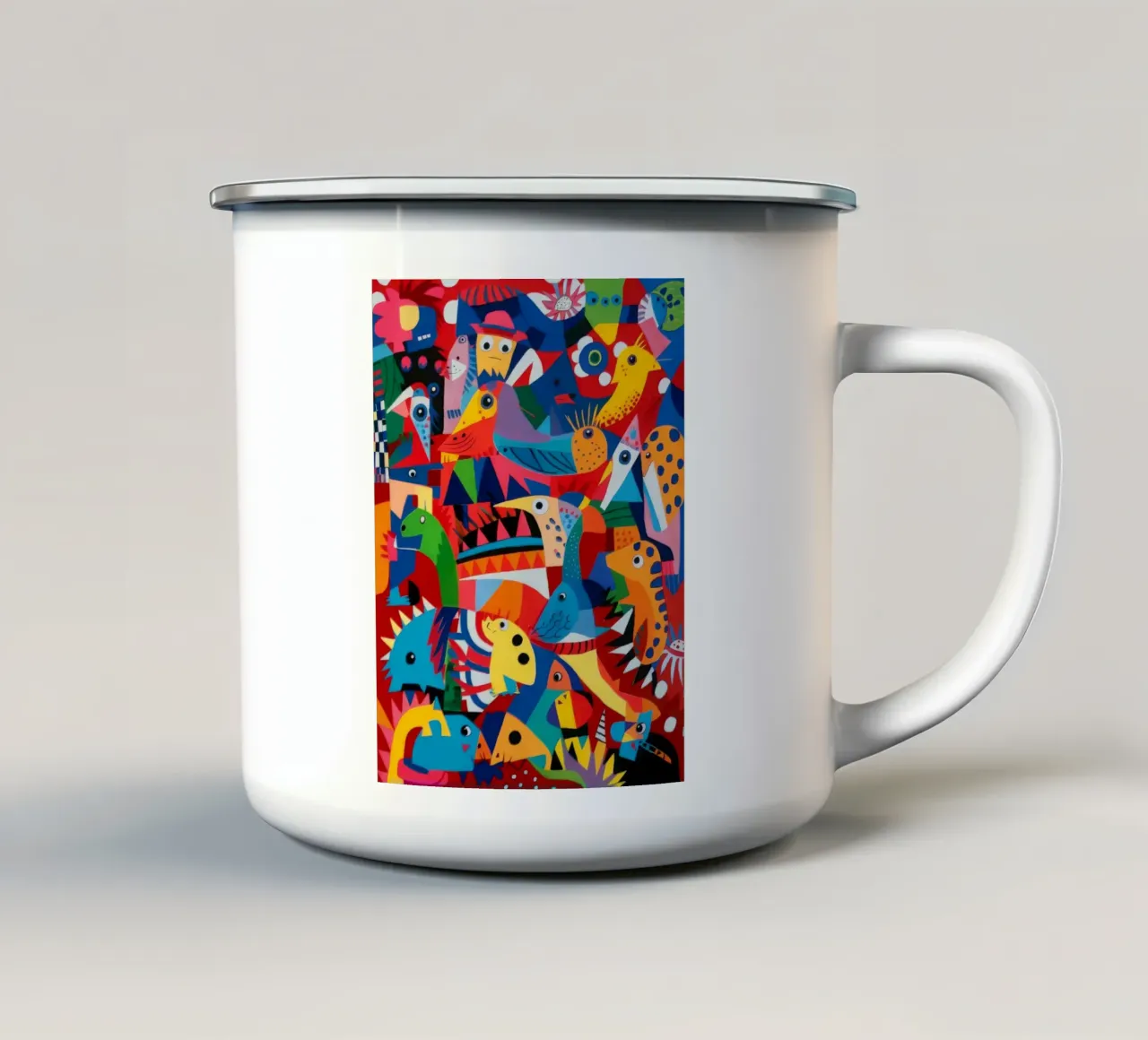 Eklektische Traumlandschaft Emaille Tasse von Monarco Virtuoso