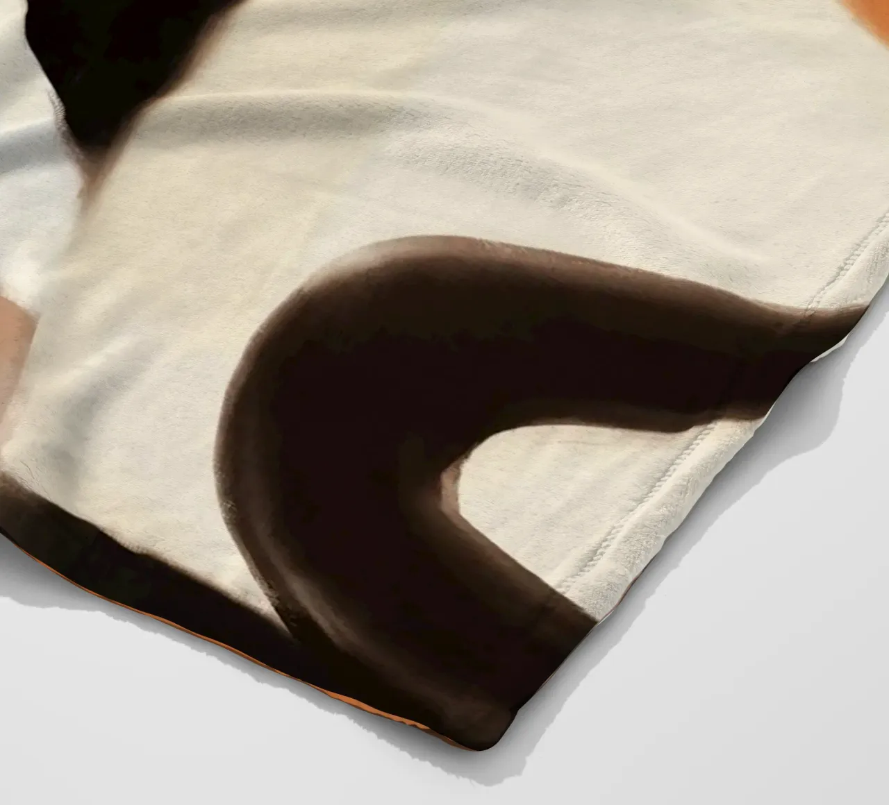 Puzzle astratto ad olio coperta in pile da Little Dean