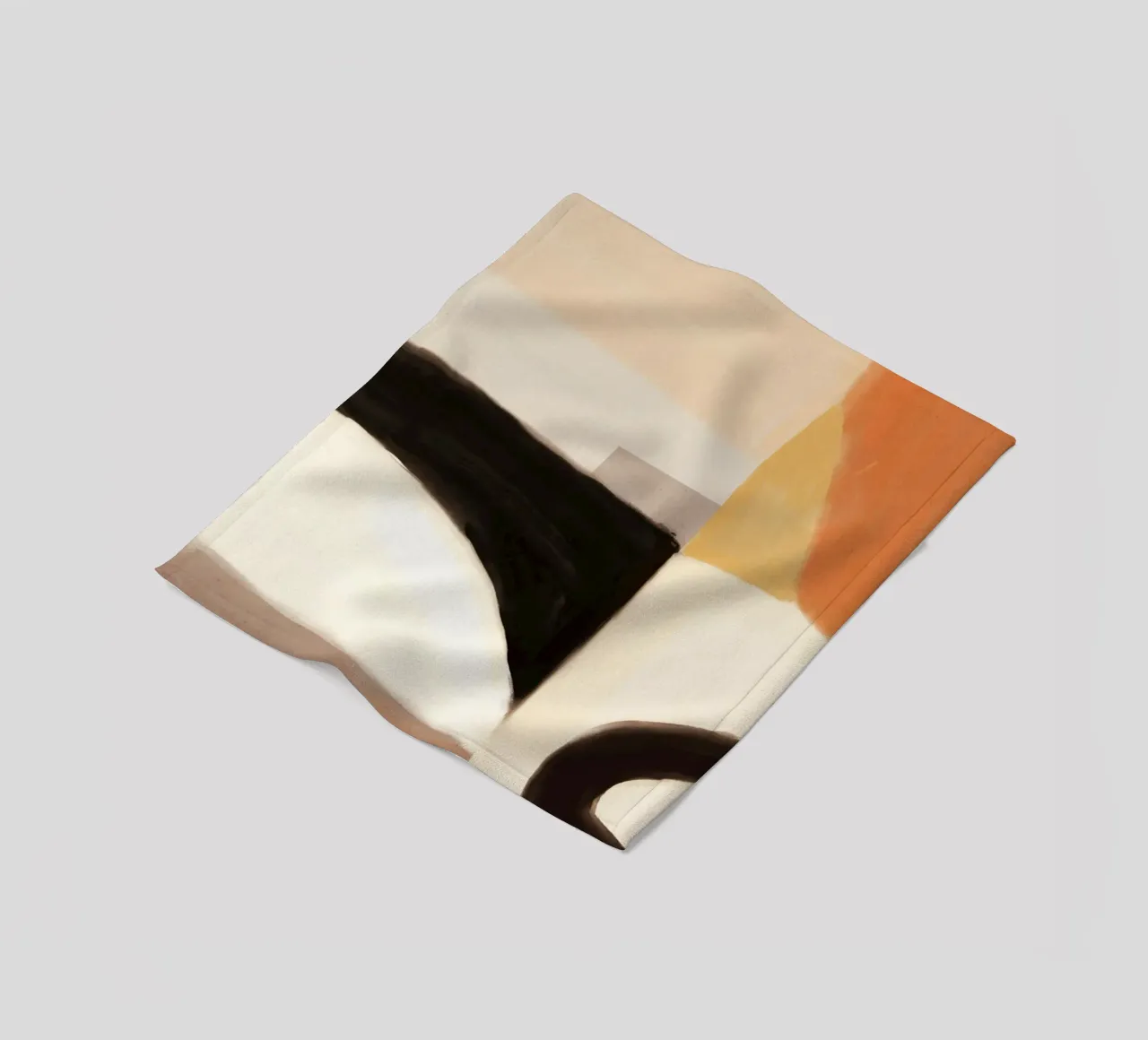 Puzzle astratto ad olio coperta in pile da Little Dean