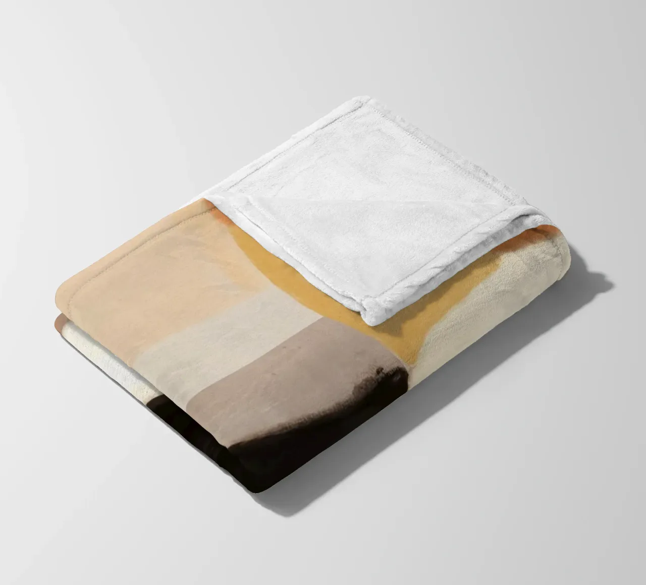 Puzzle astratto ad olio coperta in pile da Little Dean