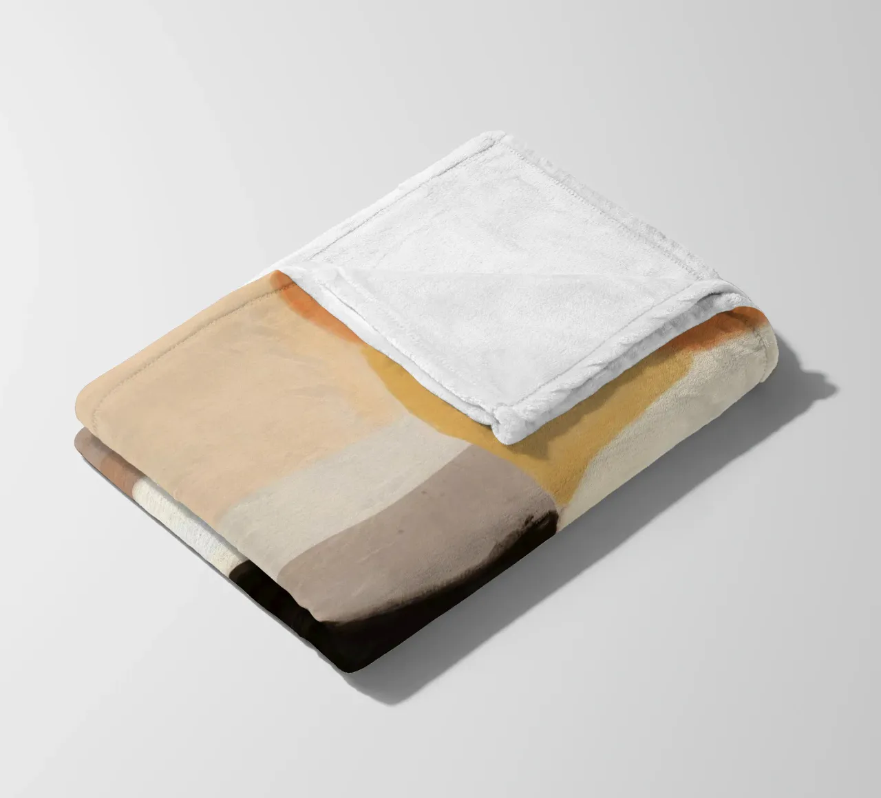 Puzzle astratto ad olio coperta in pile da Little Dean