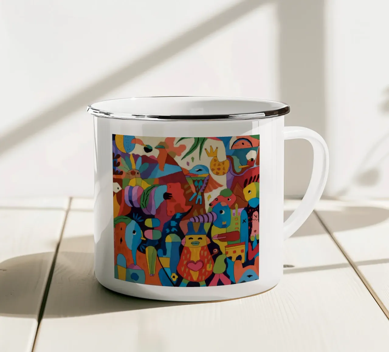 Raccolta di animali mitici tazza in smalto da Monarco Virtuoso