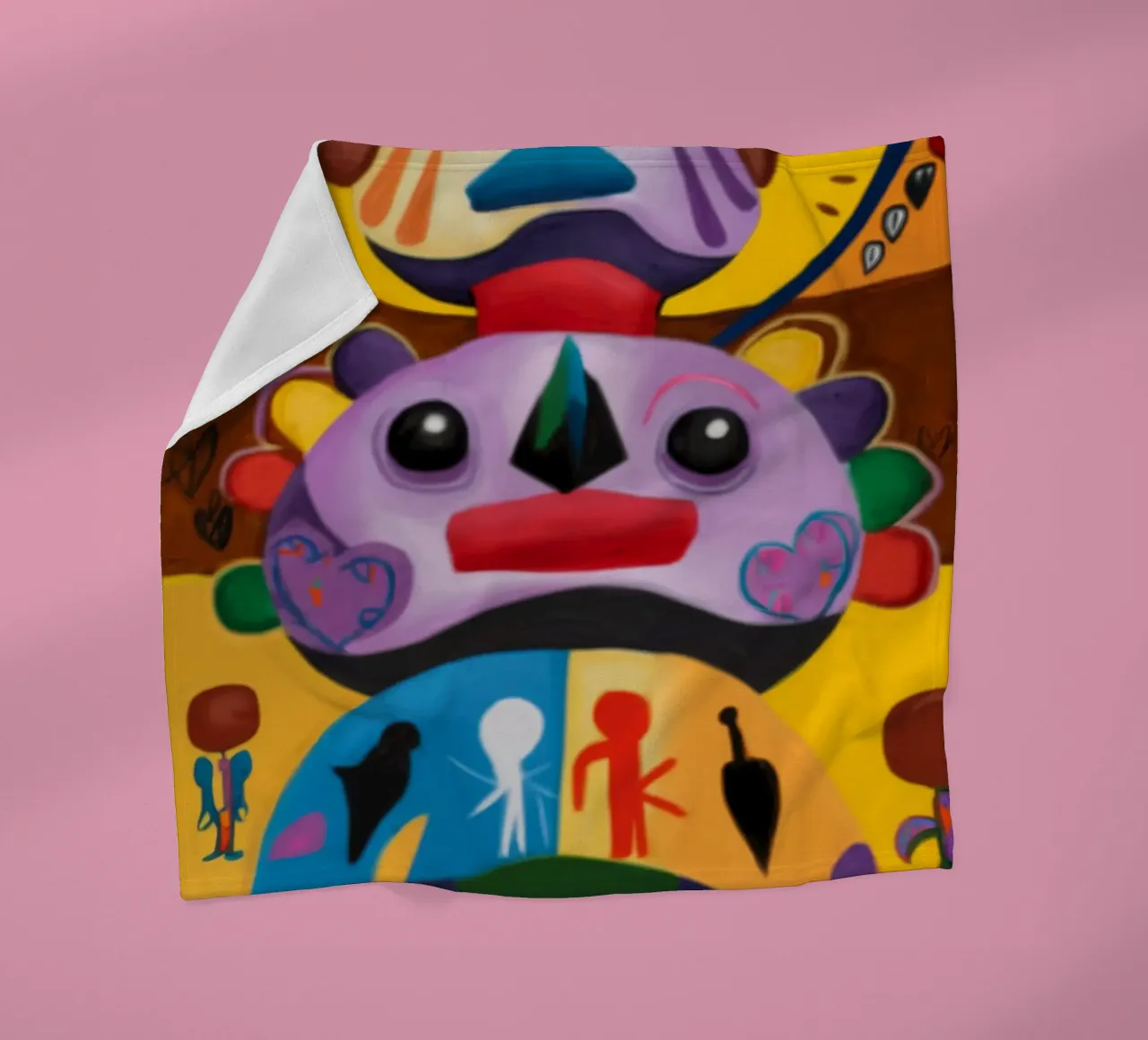 Enigmatiche facce da totem coperta in pile da Monarco Virtuoso