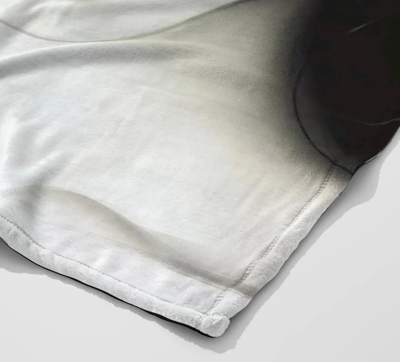 Captivating portrait of a young woman with striking features fleece blanket by DesignDoodle