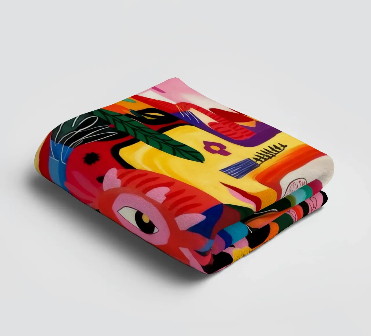 Surreal Portrait Mosaic towel by Monarco Virtuoso