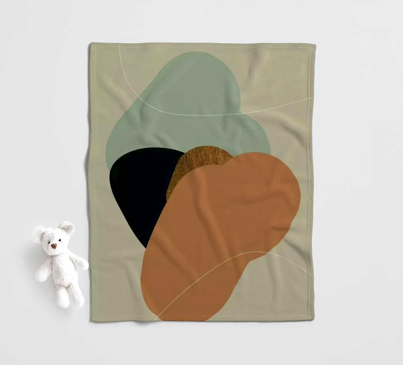 Cosy Bubbles coperta in pile da XOXO Arte