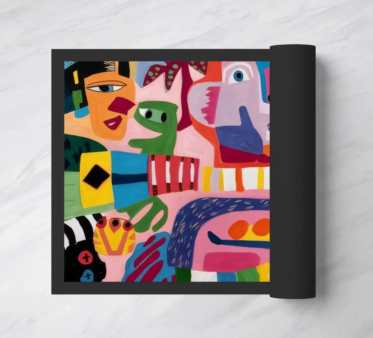 Tableau umano astratto zerbino da Monarco Virtuoso