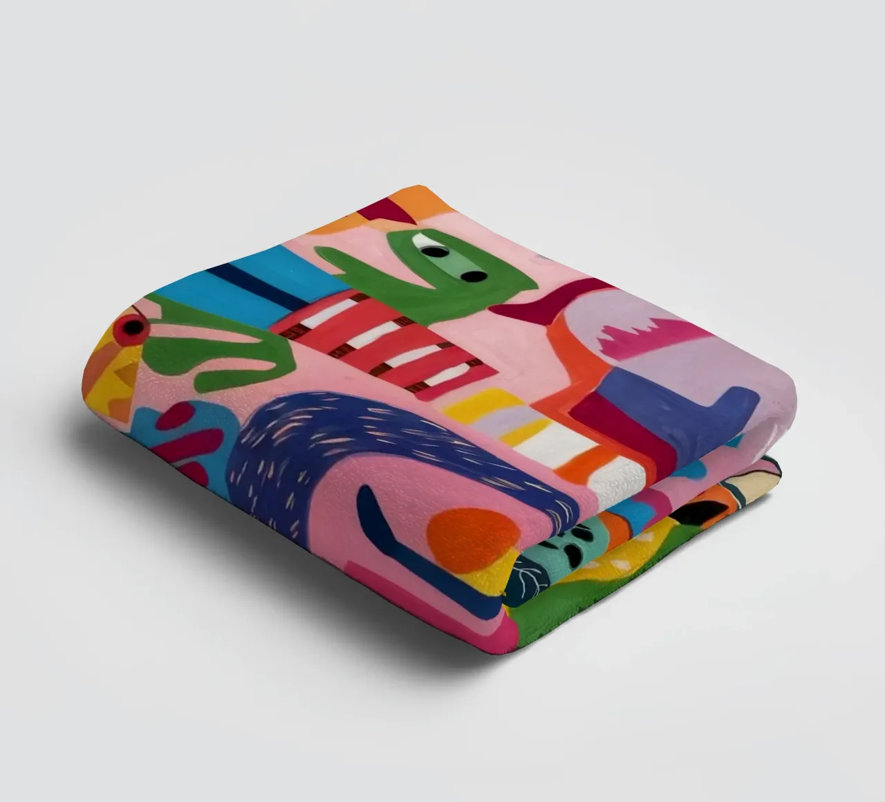 Abstract menselijk tableau badhanddoek van Monarco Virtuoso