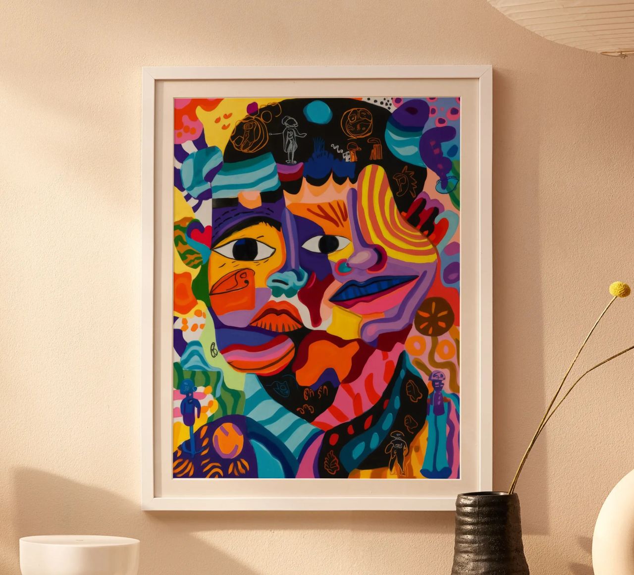 Abstract Face Collage poster by Monarco Virtuoso