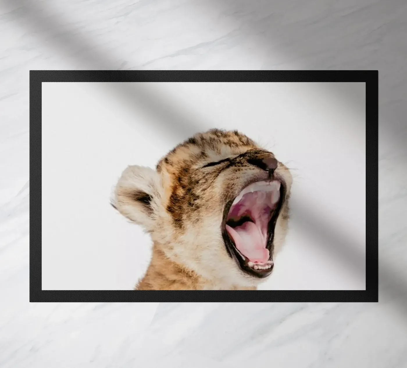 Sleepy Leopard doormat by Paws & Claws