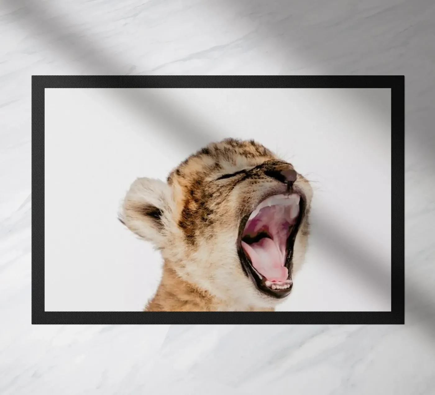 Sleepy Leopard doormat by Paws & Claws