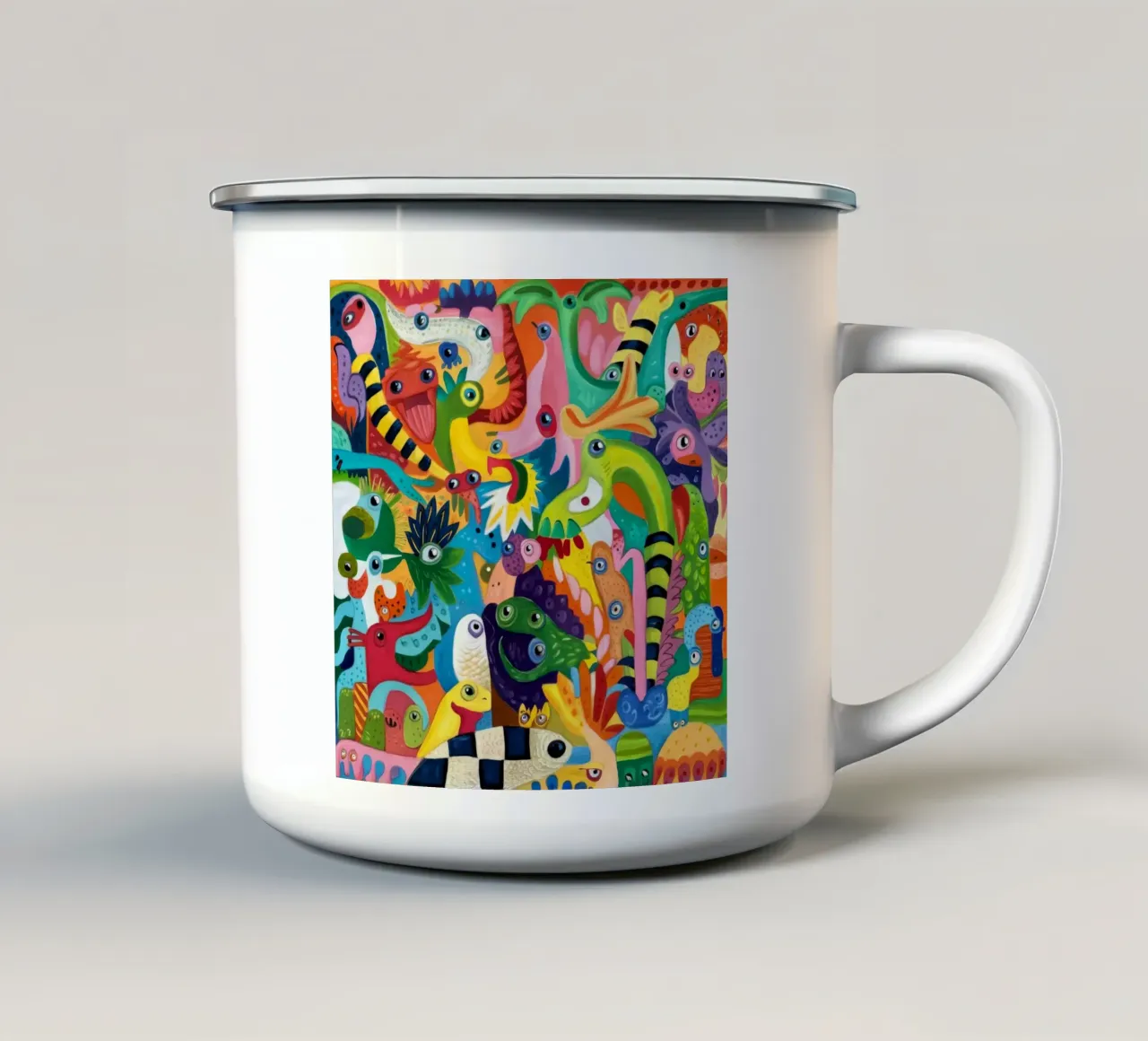 Ensemble di creature stravaganti tazza in smalto da Monarco Virtuoso