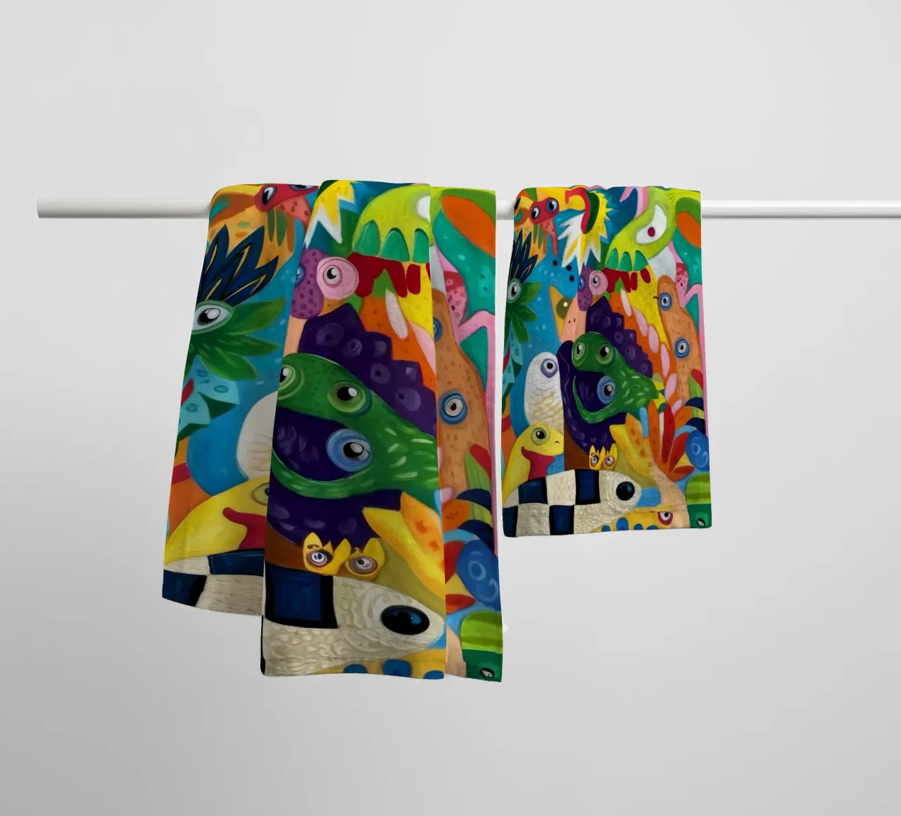 Ensemble di creature stravaganti asciugamano da bagno da Monarco Virtuoso