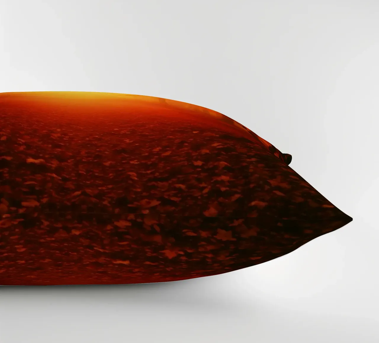 Foresta autunnale immersa nella luce dorata cuscino da DesignDoodle
