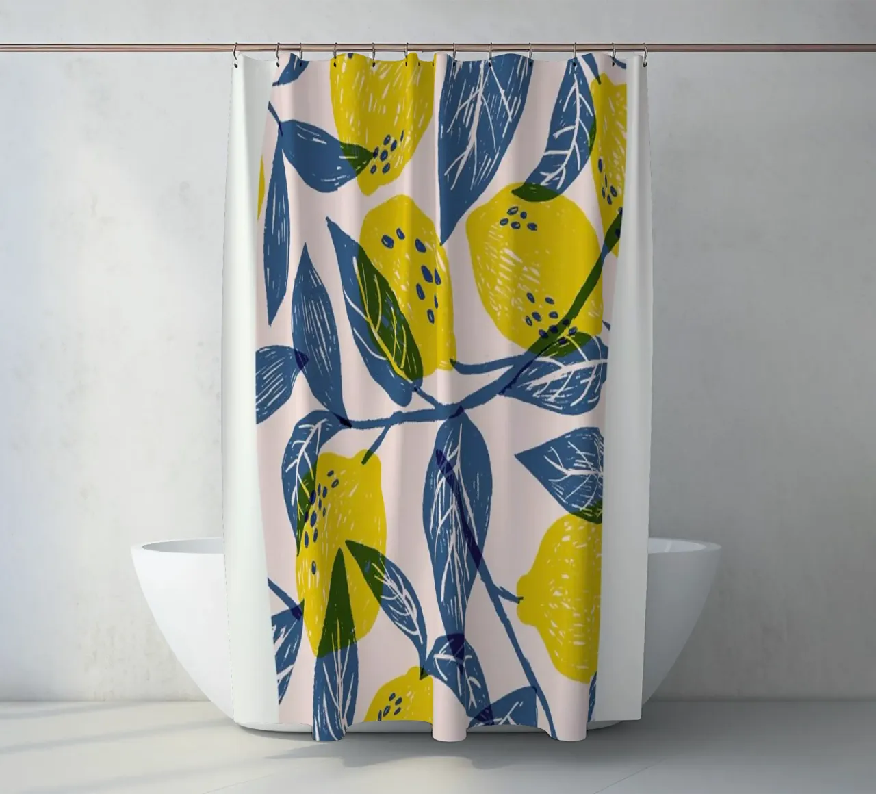 Mercato Civico shower curtain by Pure