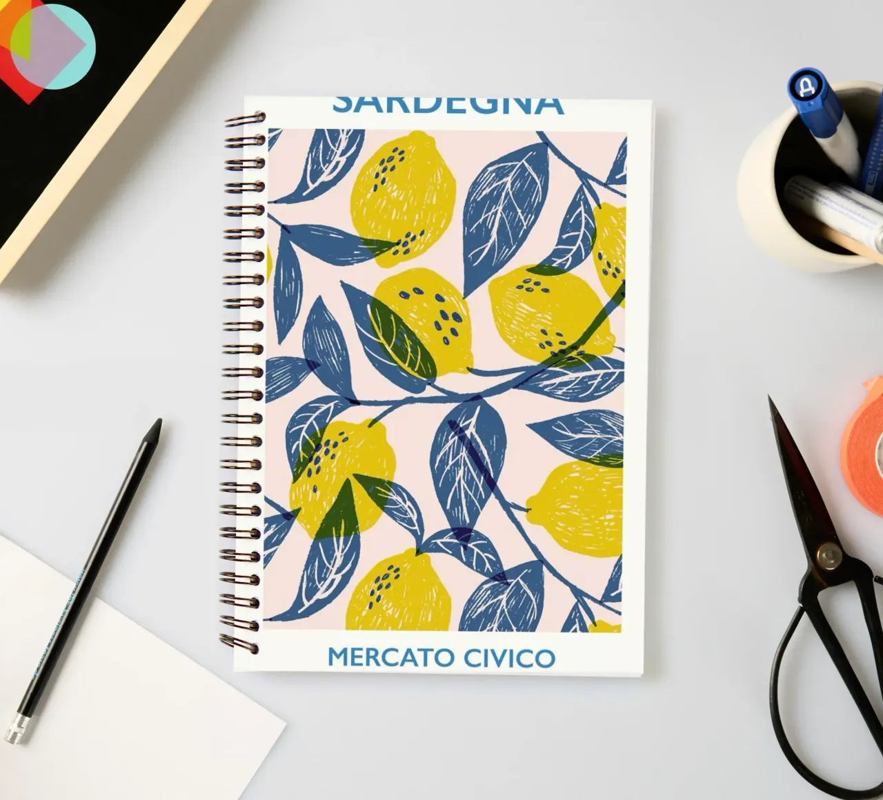 Mercato Civico spiral notebook by Pure
