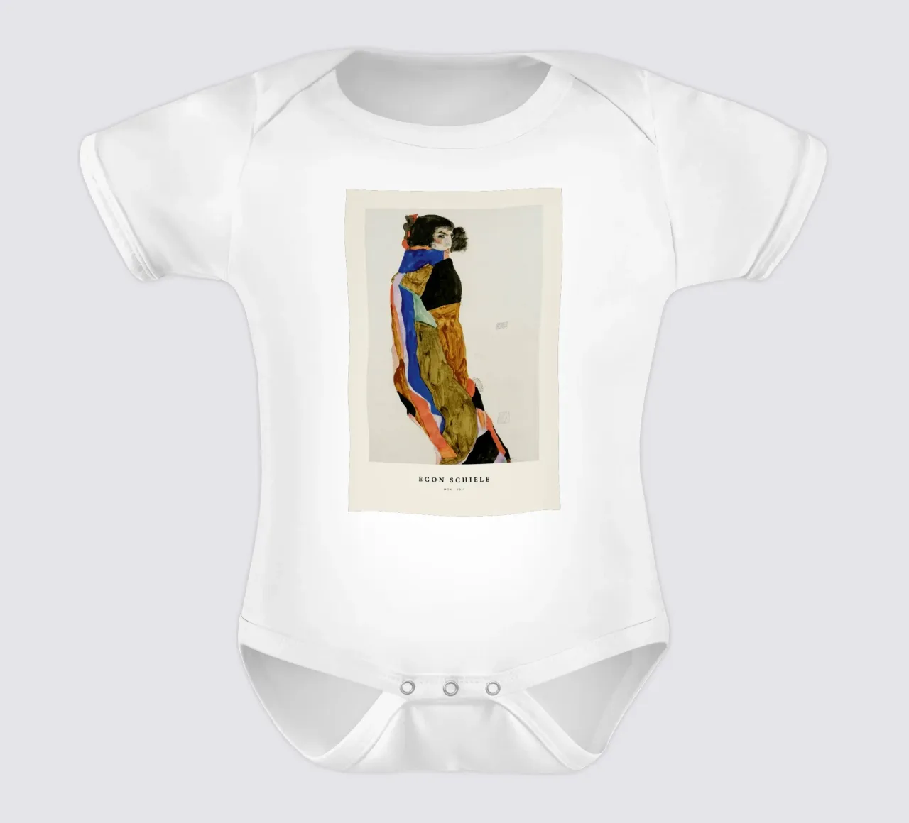 Schiele - Moa body neonato maniche corte da Vintage by JUNIQE