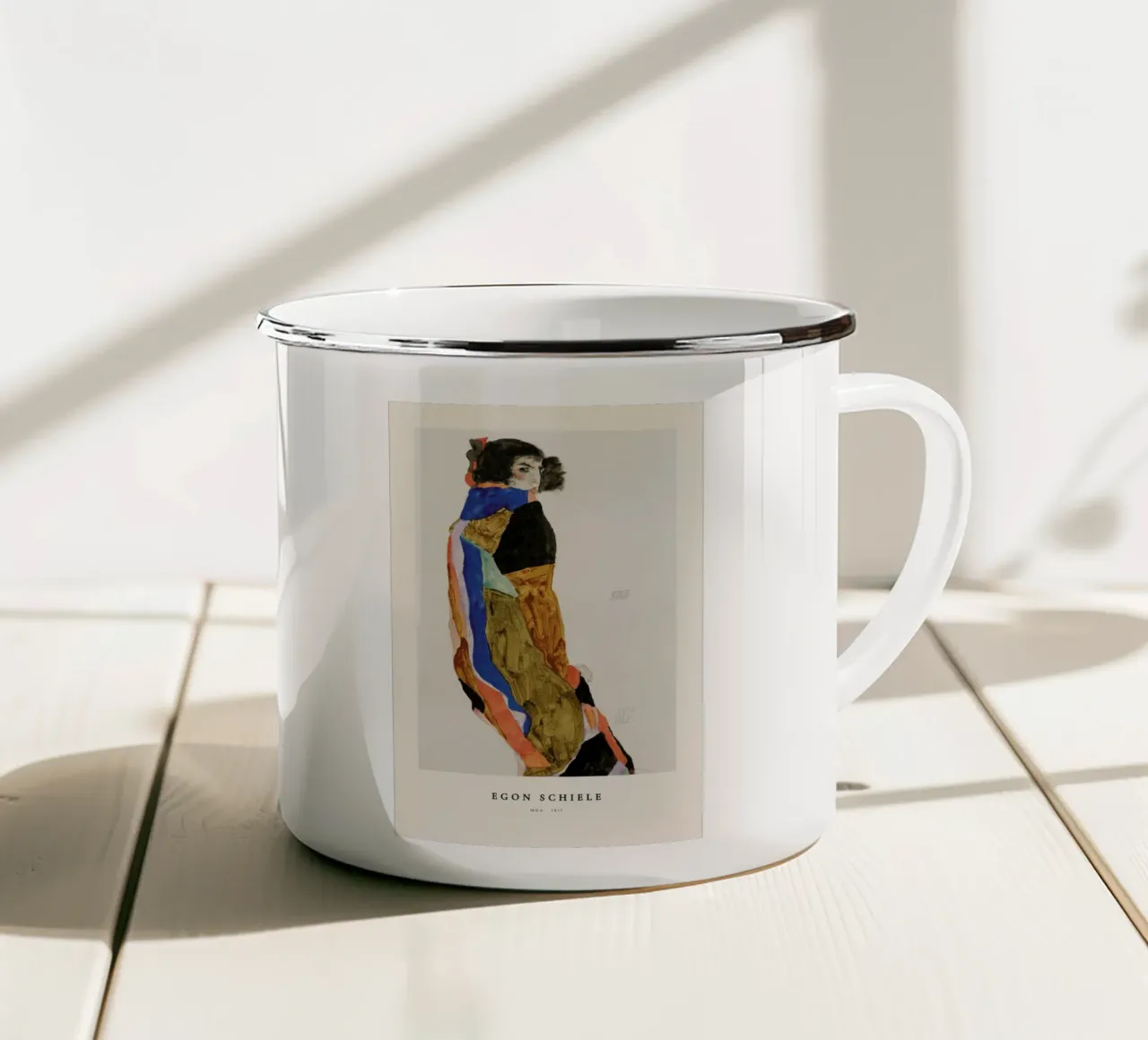 Schiele - Moa tazza in smalto da Vintage by JUNIQE