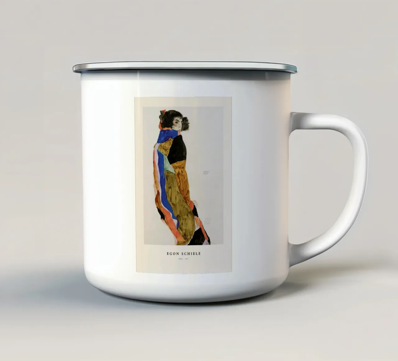 Schiele - Moa tazza in smalto da Vintage by JUNIQE