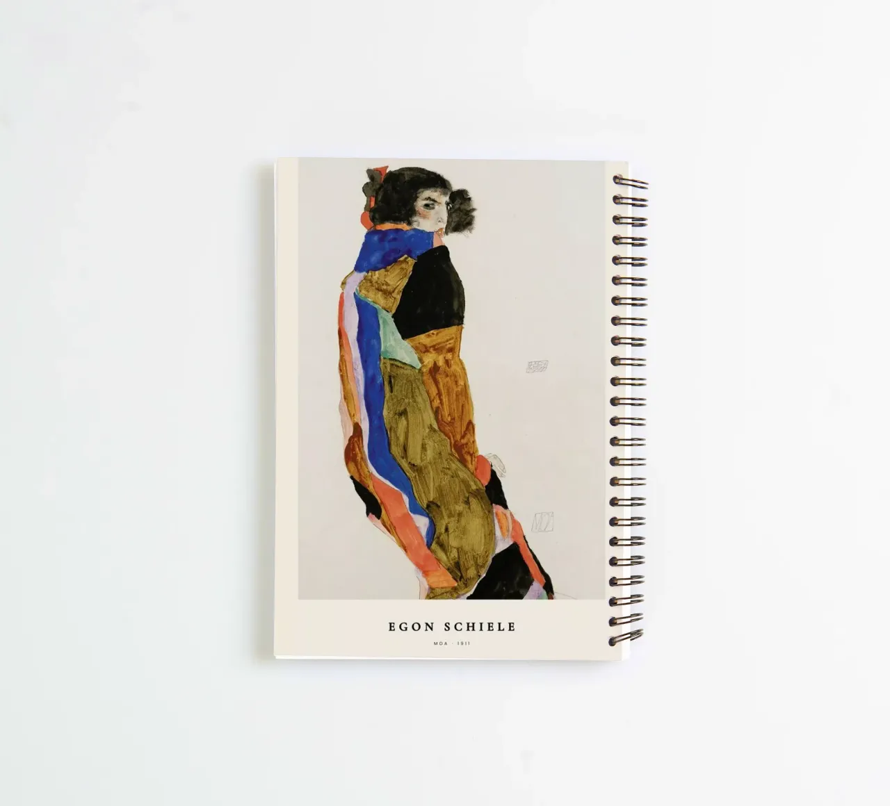Schiele - Moa spiral notebook by Vintage by JUNIQE