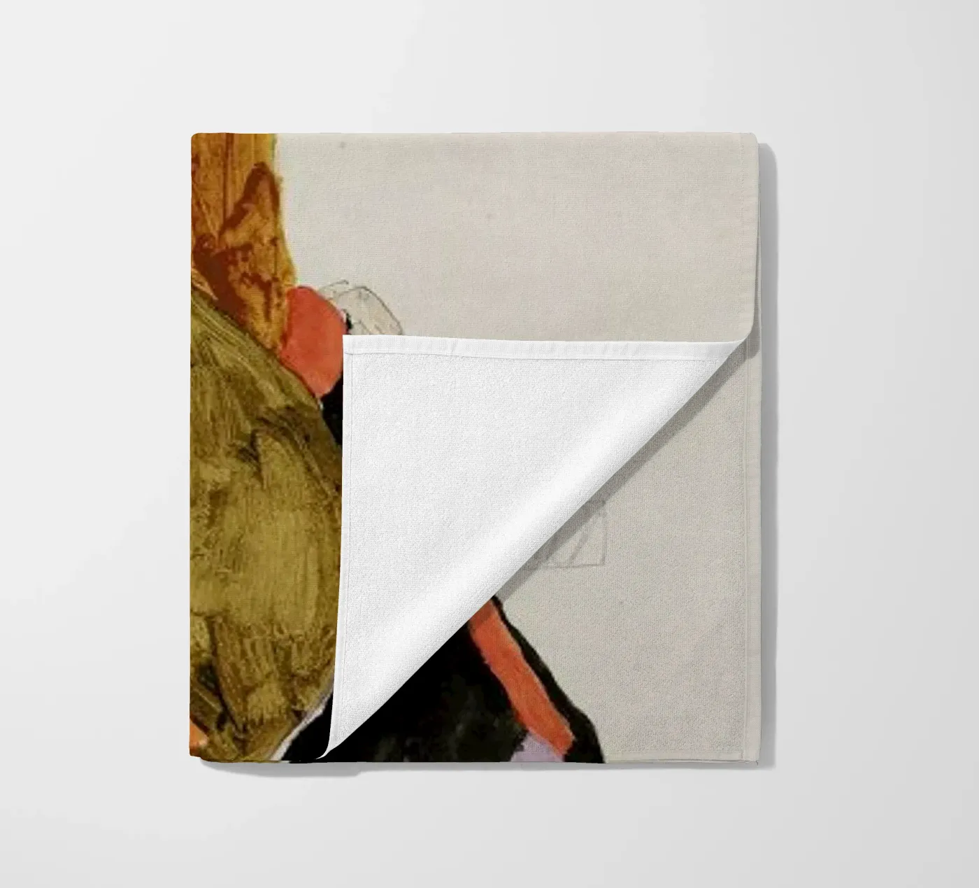 Schiele - Moa strandhanddoek van Vintage by JUNIQE