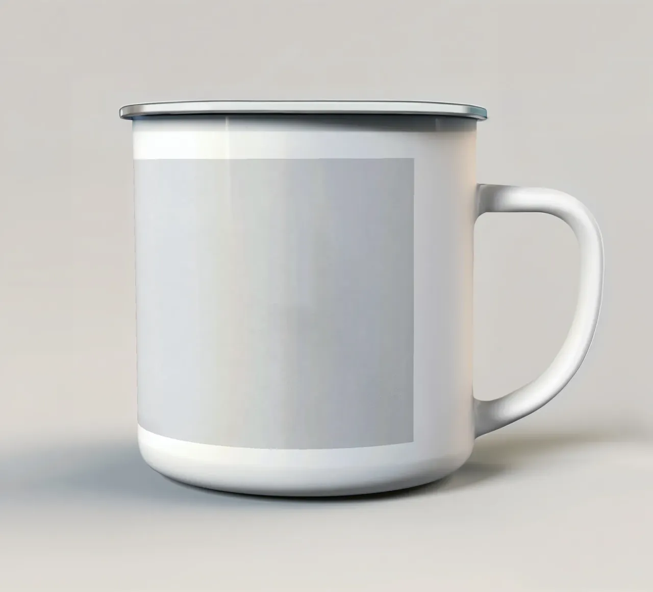 Pareti grigie tazza in smalto da DesignDoodle