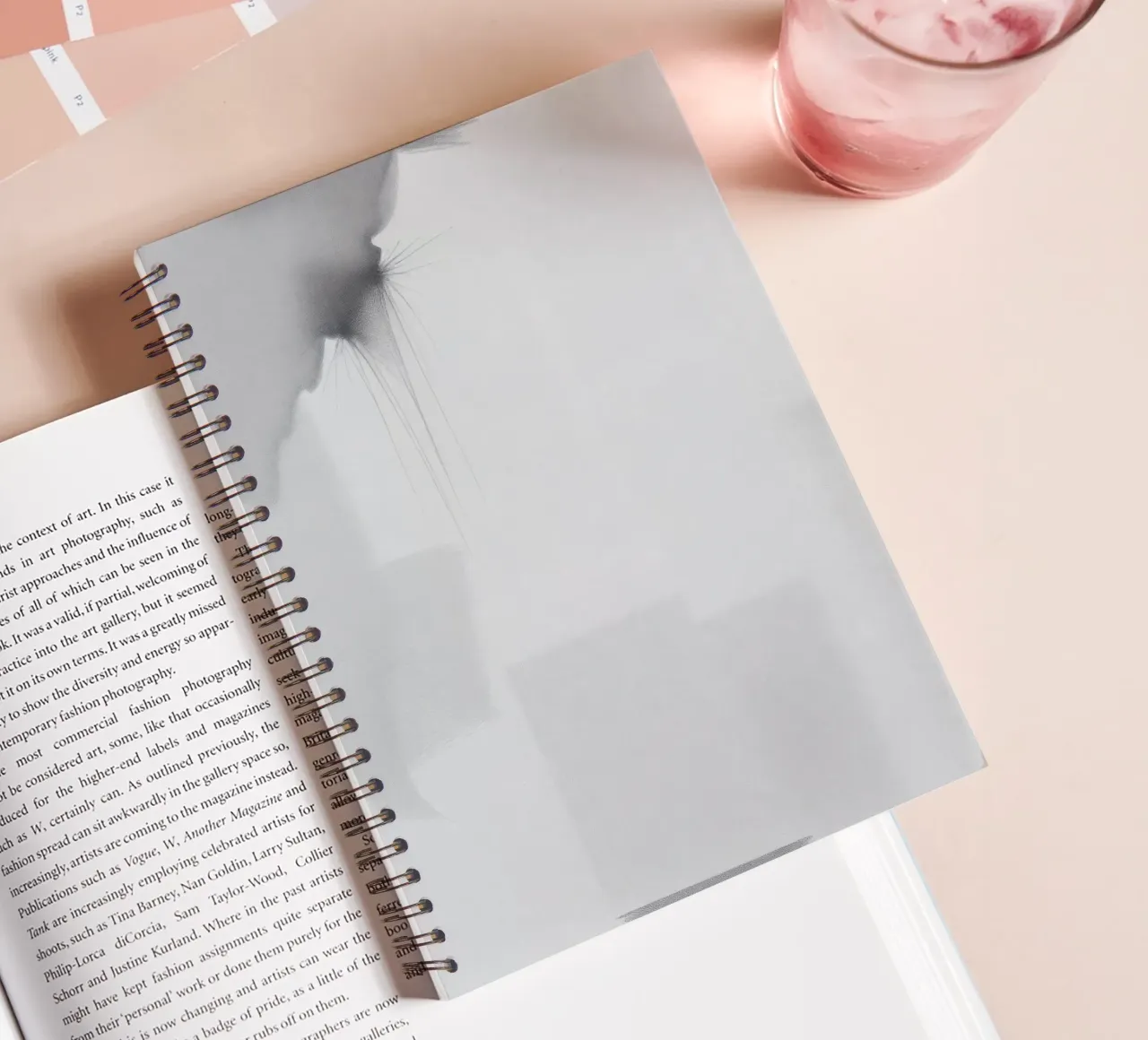 Gray Walls spiral notebook by DesignDoodle