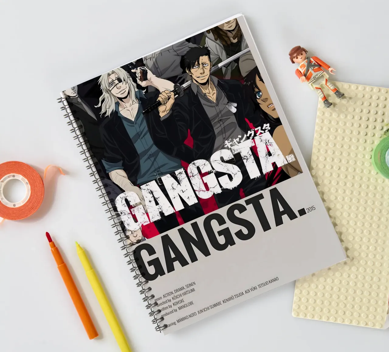 GANGSTA. 2015 spiral notebook by Totoya