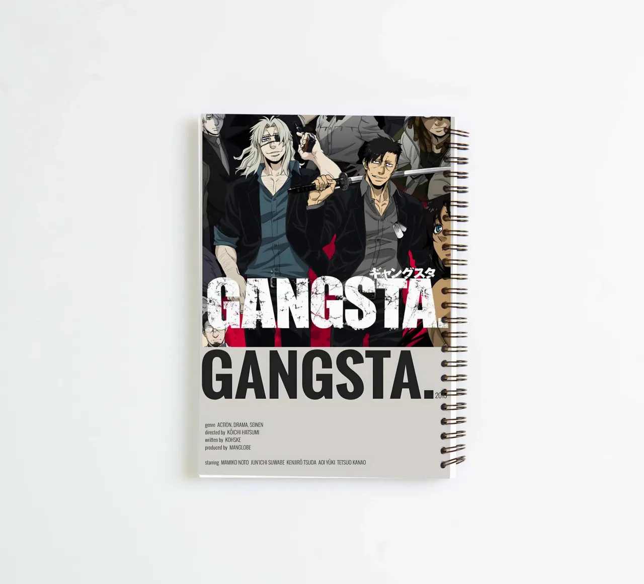 GANGSTA. 2015 spiral notebook by Totoya