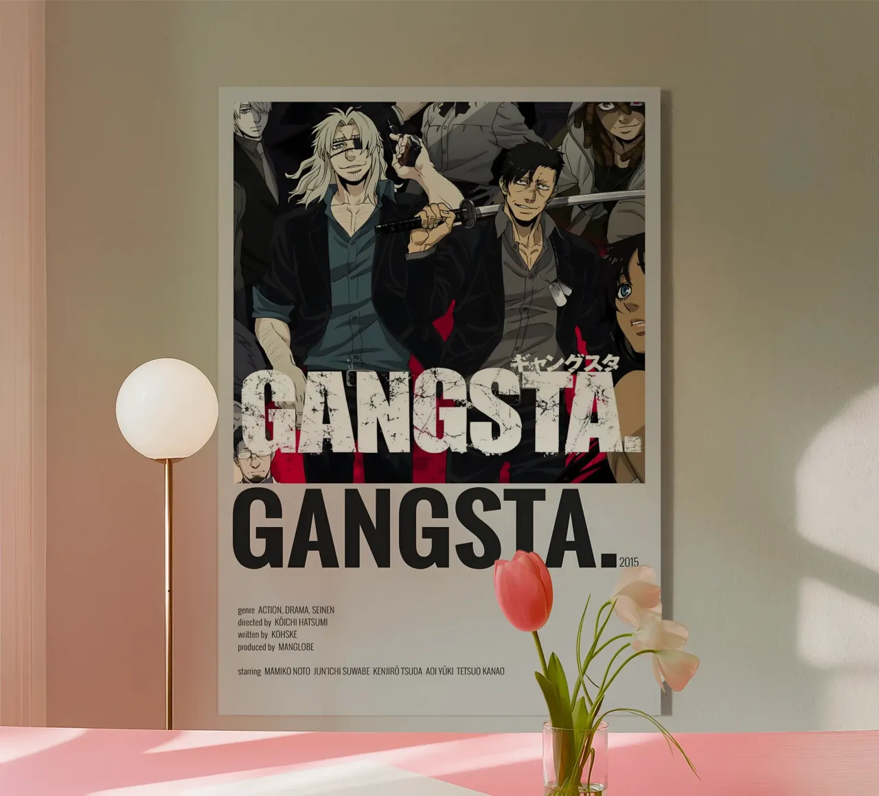 GANGSTA. 2015 acrylic glass by Totoya