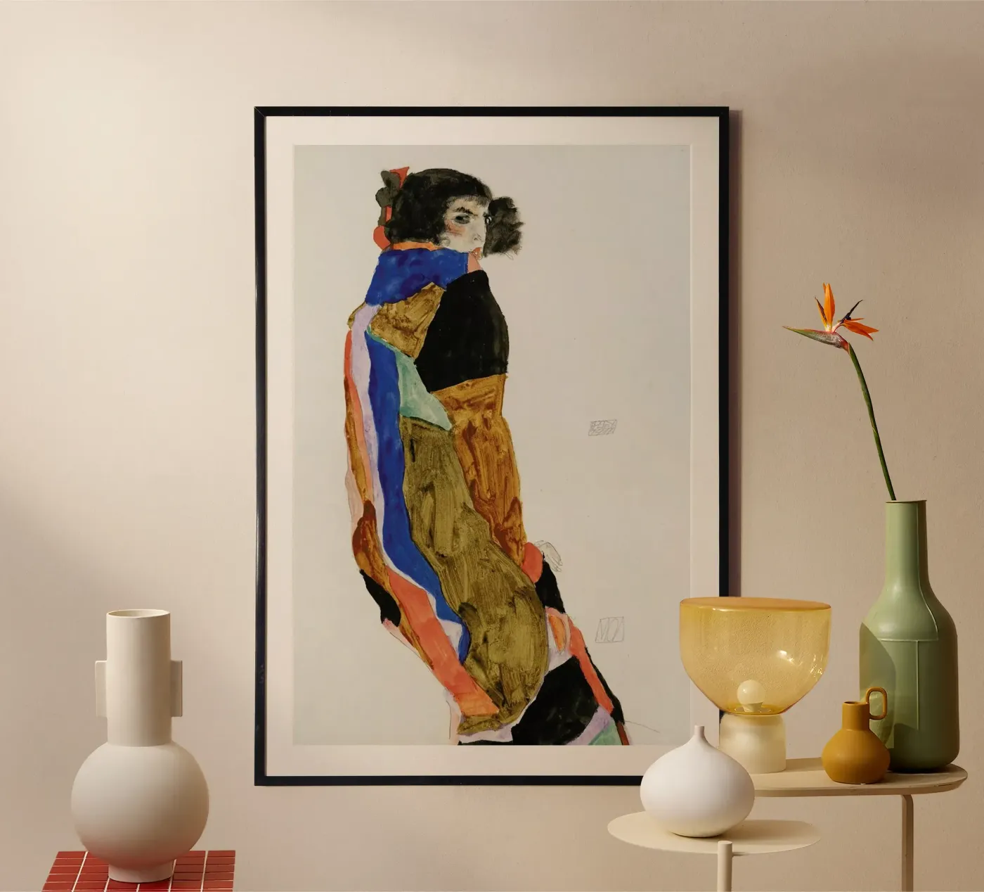 Schiele - Moa II poster da Vintage by JUNIQE