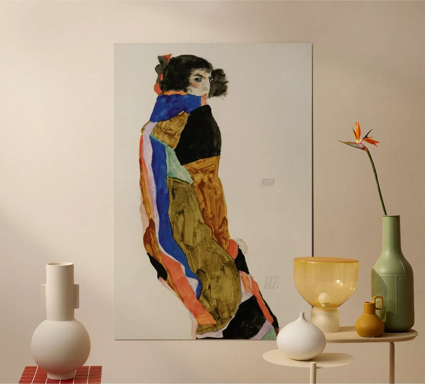 Schiele - Moa II poster da Vintage by JUNIQE