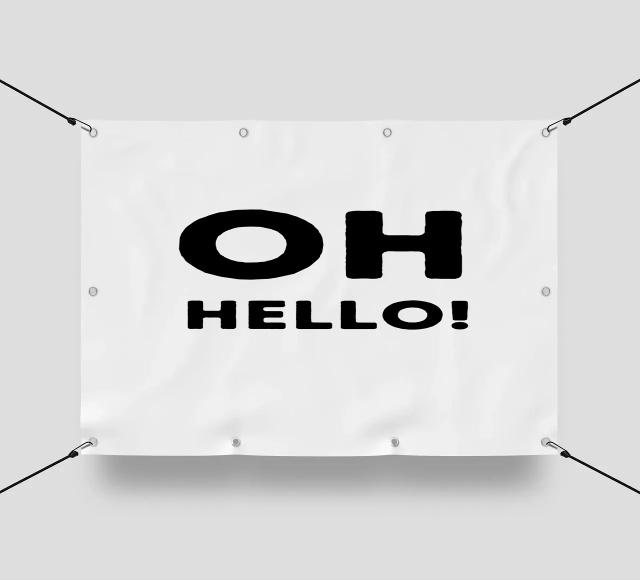 Oh hello :-) - Begrüßung - Flur - Geburt - Wiedersehen telo in pvc da keinkonzept
