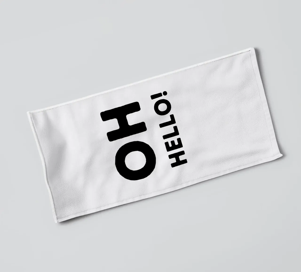 Oh hello :-) - Begrüßung - Flur - Geburt - Wiedersehen towel by keinkonzept