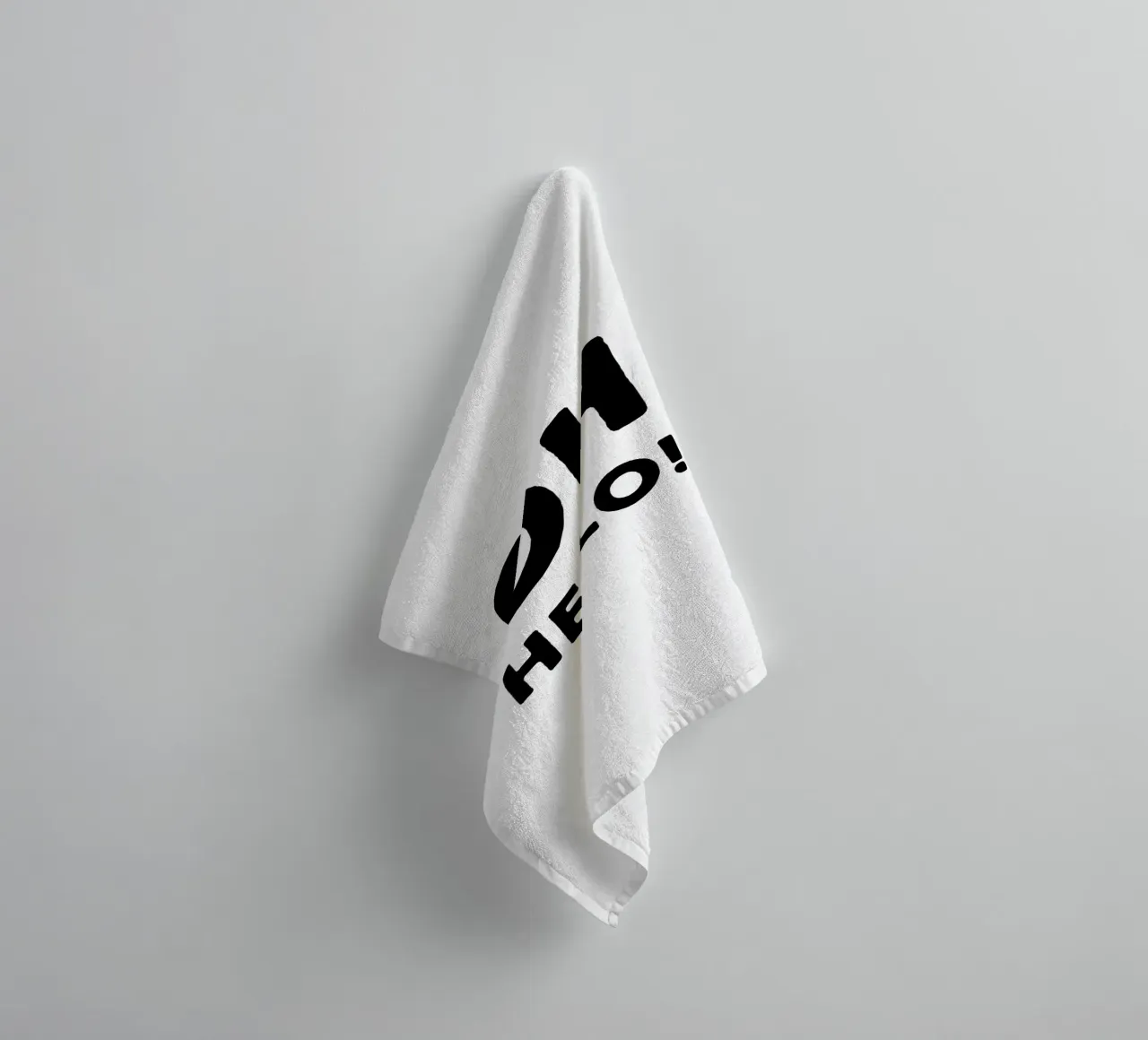 Oh hello :-) - Begrüßung - Flur - Geburt - Wiedersehen towel by keinkonzept