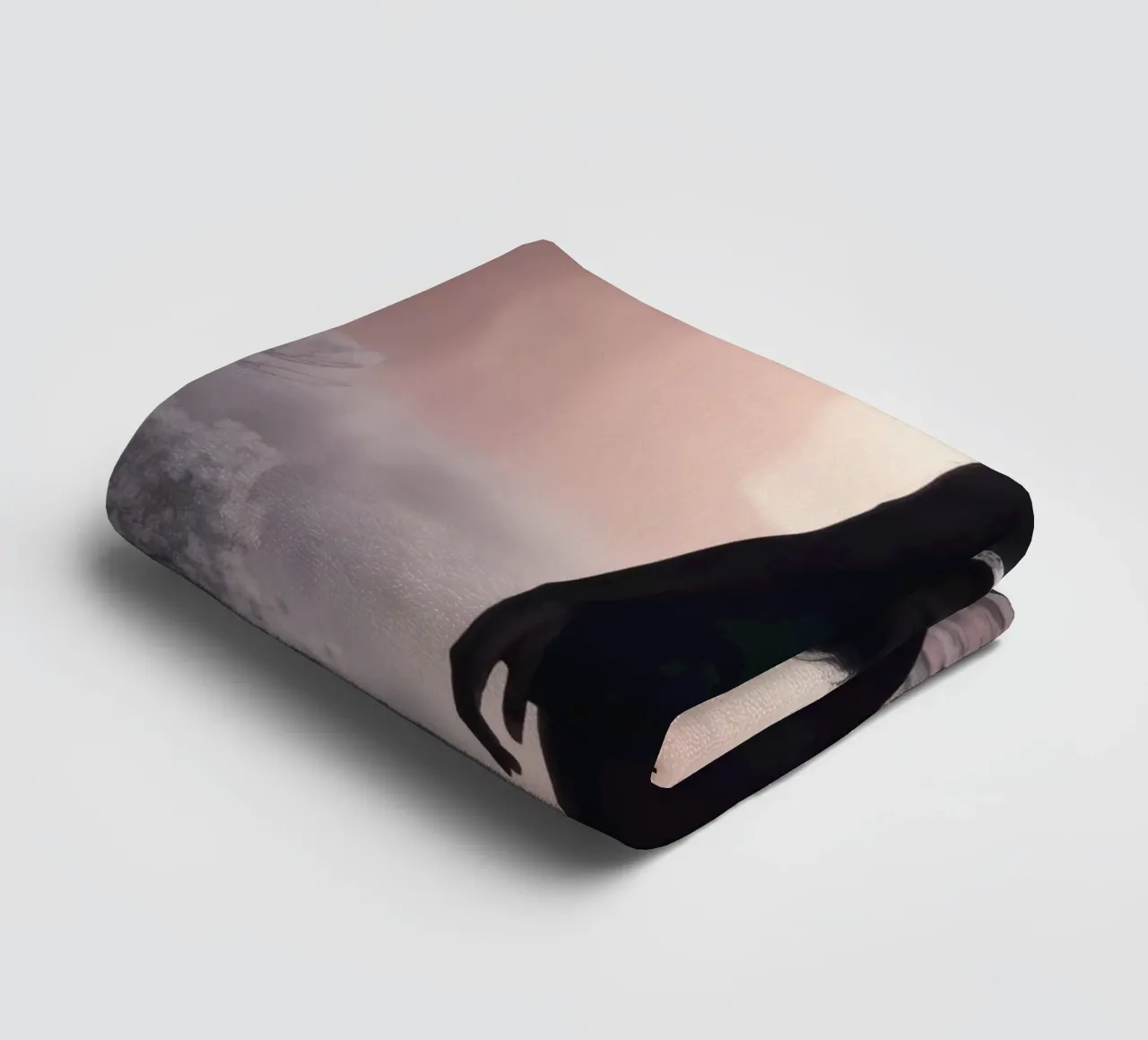 Donna cammina attraverso uno stretto canyon al crepuscolo asciugamano da bagno da DesignDoodle