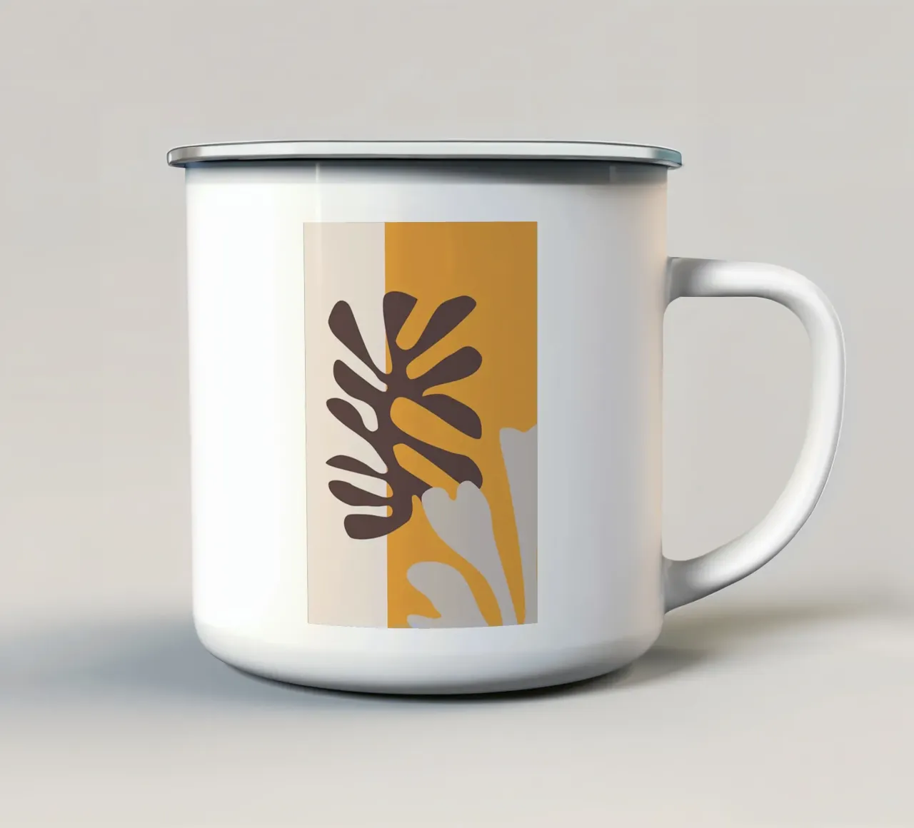 Henri Matisse - Foglia marrone tazza in smalto da Perdana shop