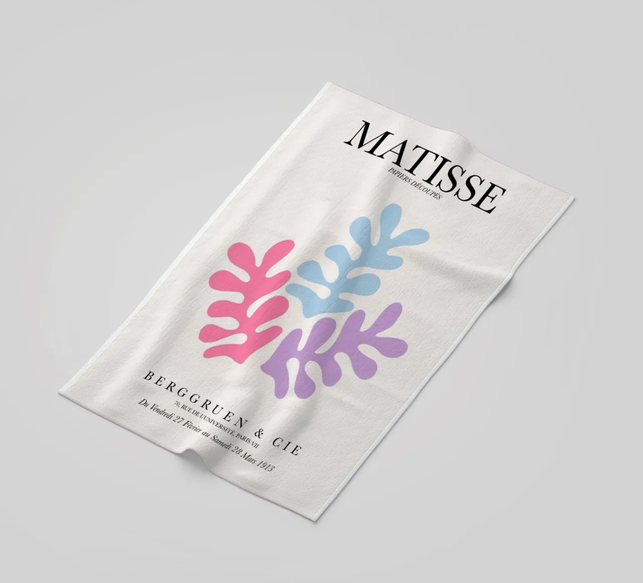 Colore della foglia di Matisse telo mare da Perdana shop