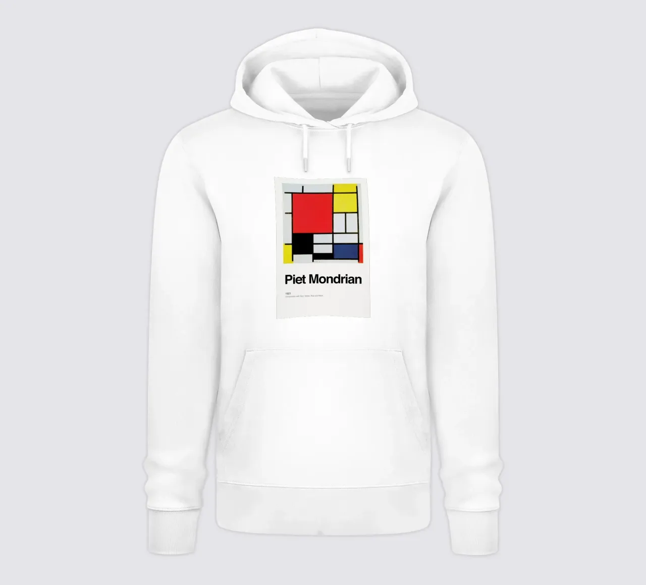 Mondrian - Composition with Red, Yellow, Blue and Black felpa con cappuccio da ARTOTHEK