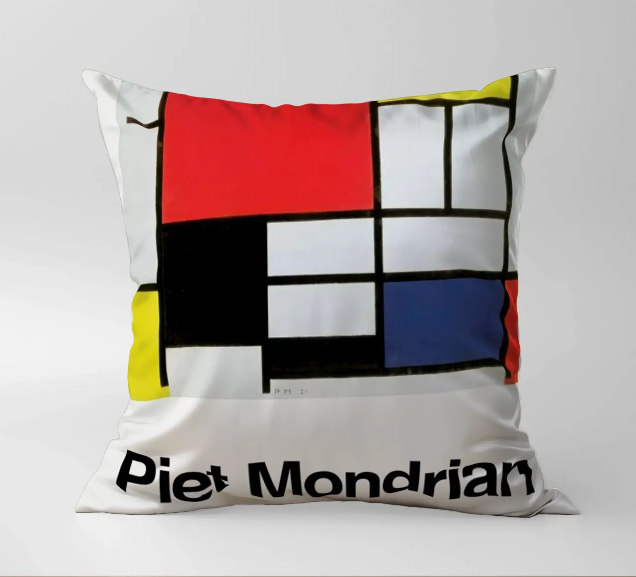 Mondrian - Composition with Red, Yellow, Blue and Black decorative cushion by ARTOTHEK