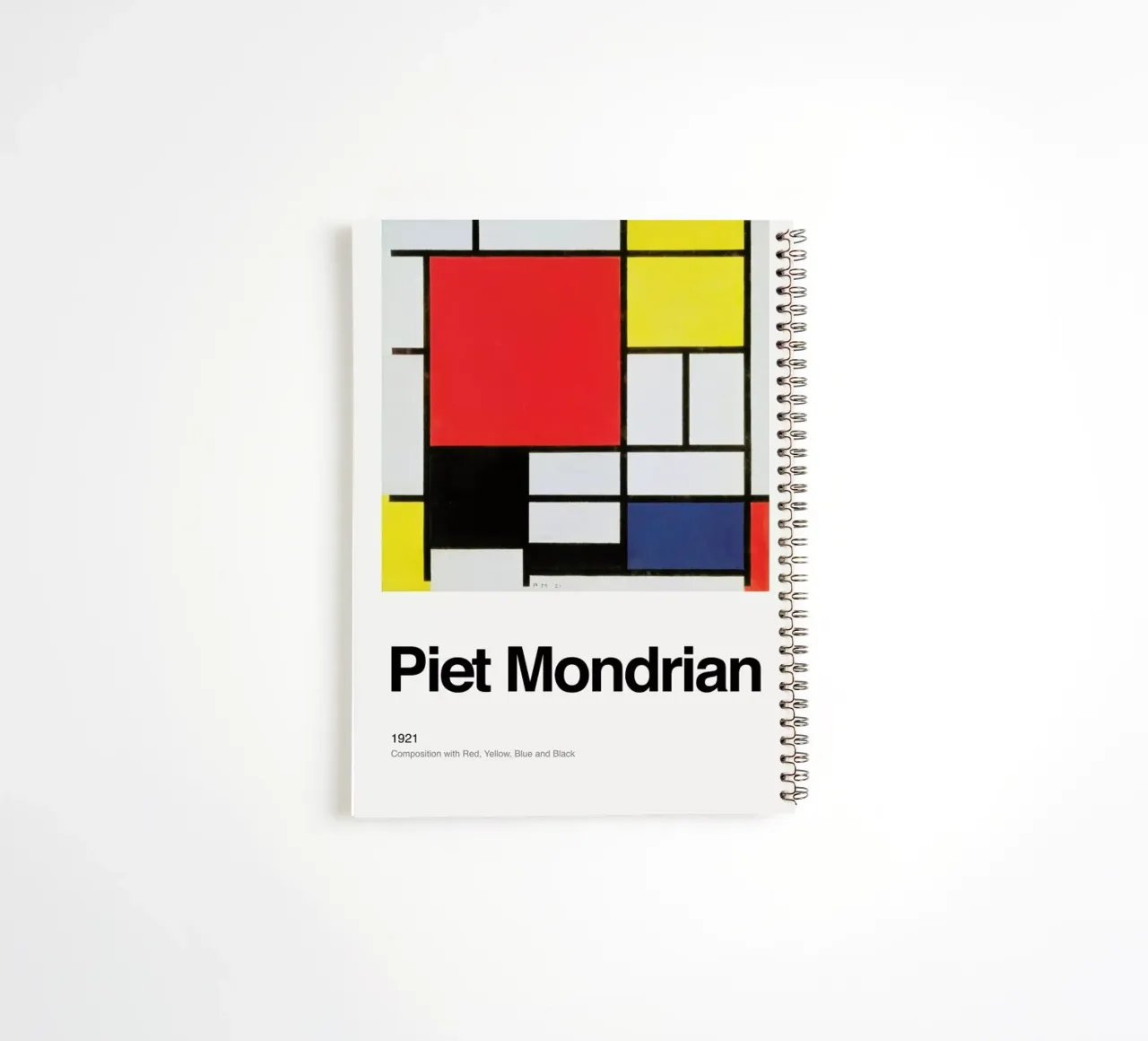 Mondrian - Composition with Red, Yellow, Blue and Black spiral notebook by ARTOTHEK